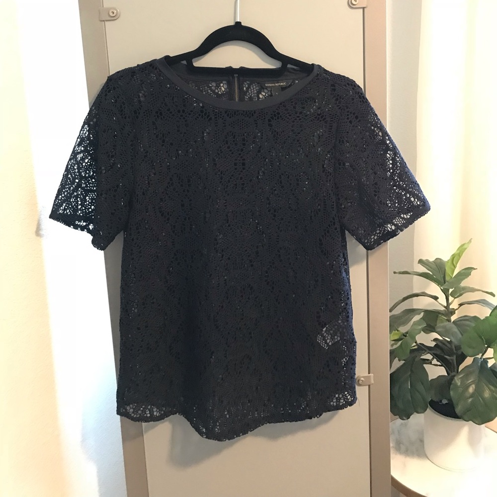 Navy blue top